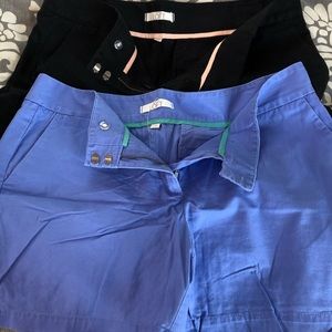 2 pairs of loft shorts - black and periwinkle